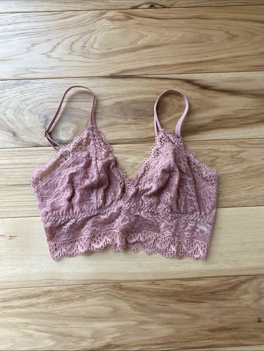 Soma Lace Bralette in Dusty Pink